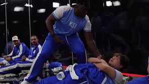 Viral video shows KSI pranking other creators while they were sleeping in MrBeast's $1m challenge video