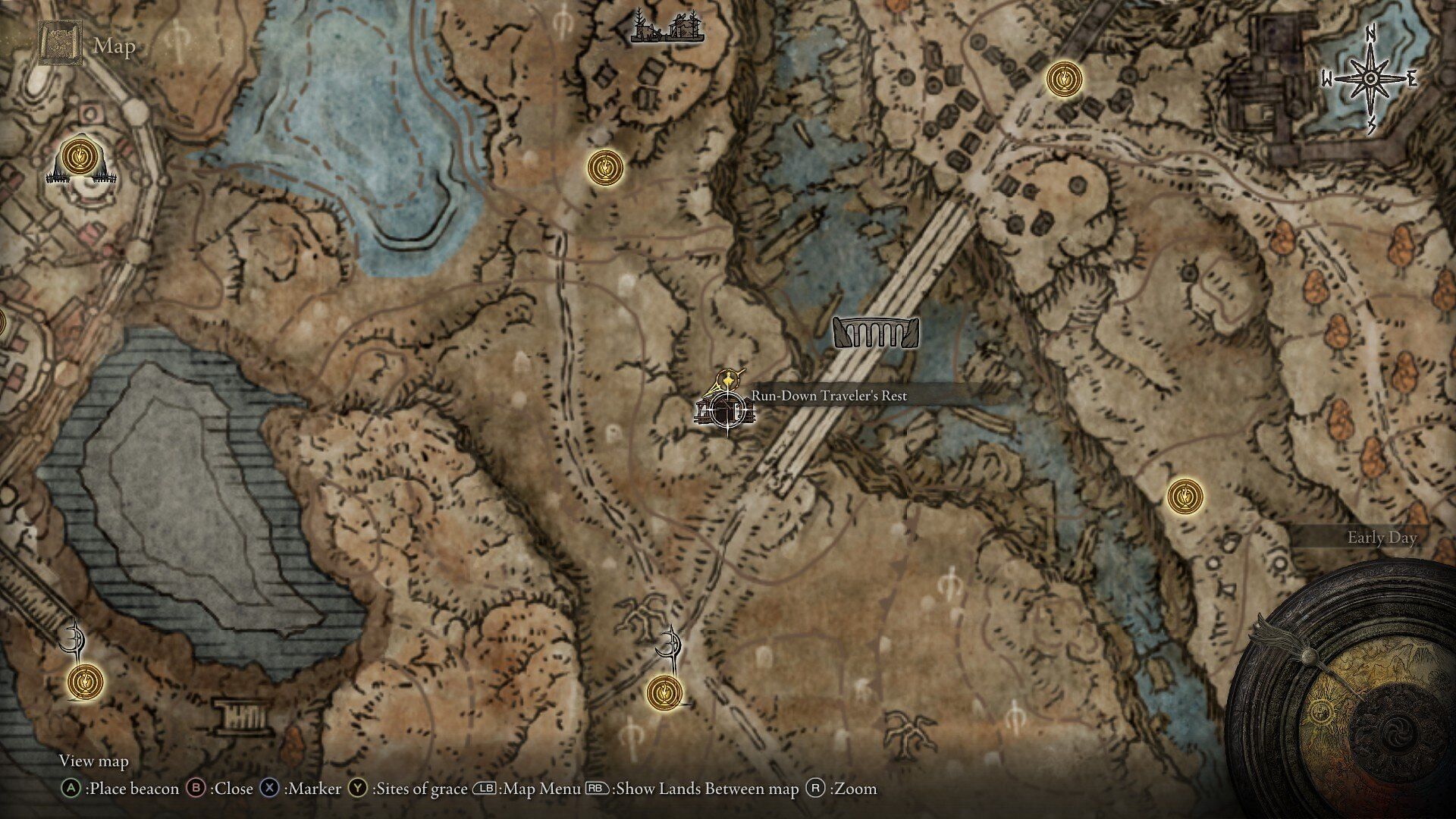 Location of the Run-Down Traveler&#039;s Rest in Elden Ring Shadow of the Erdtree (Image via FromSoftware)