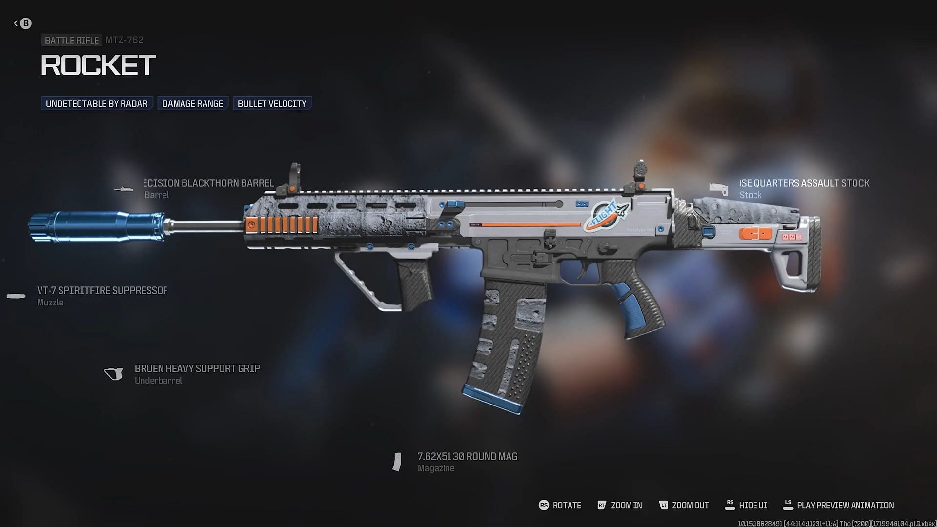 Rocket MTZ-762 Weapon Blueprint (Image via Activision)