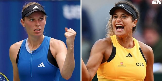 WATCH: Caroline Wozniacki seemingly ridicules Mayar Sherif by imitating Egyptian's loud grunt in controversial scenes during Paris Olympics 1R