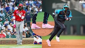 In Photos: Elly De La Cruz rocks custom pink Louis Vuitton Jordan cleats for his All-Star Game debut