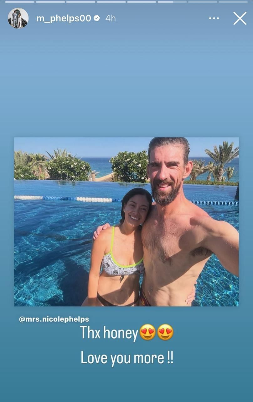 Michael Phelps and Nicole Phelps; Instagram - m_phelps00