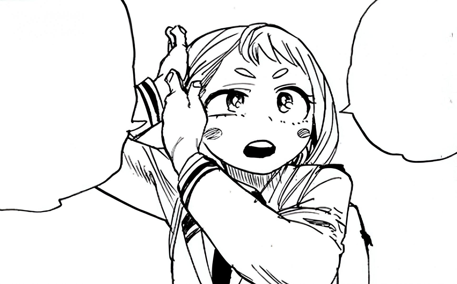 Ochako Uraraka as seen in the manga (Image via Shueisha)