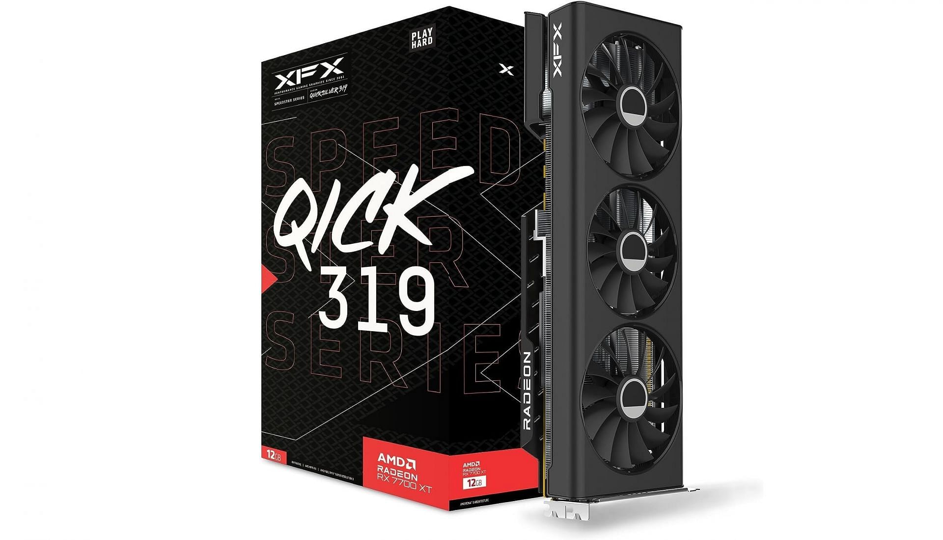 The XFX Speedster QICK319 RX 7700 XT (Image via XFX, Amazon)