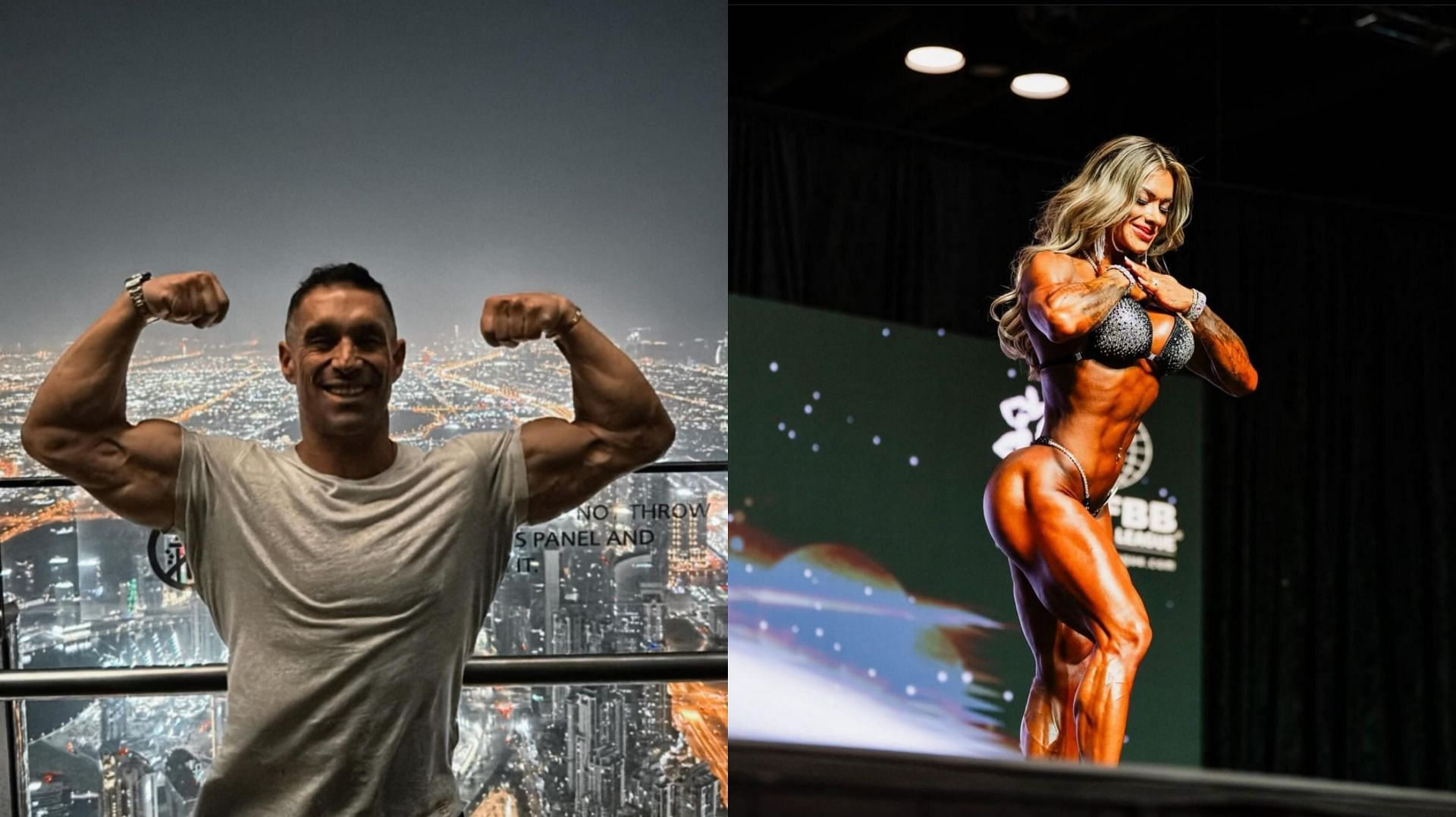 Greg Doucette blames bikini division for creating fake body expectations (image source: @gregdoucetteifbbpro and gisellemachadopro on Instagram)