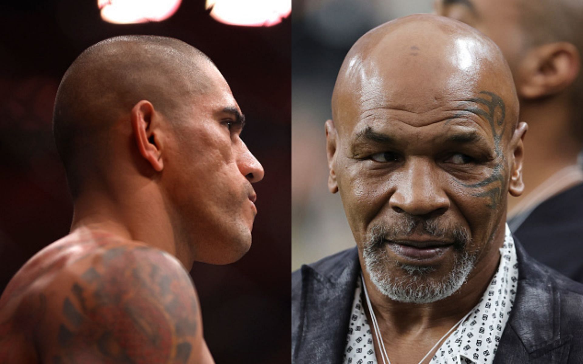 Alex Pereira (left) draws comparison to Mike Tyson (right) [Image credits: Getty Images]