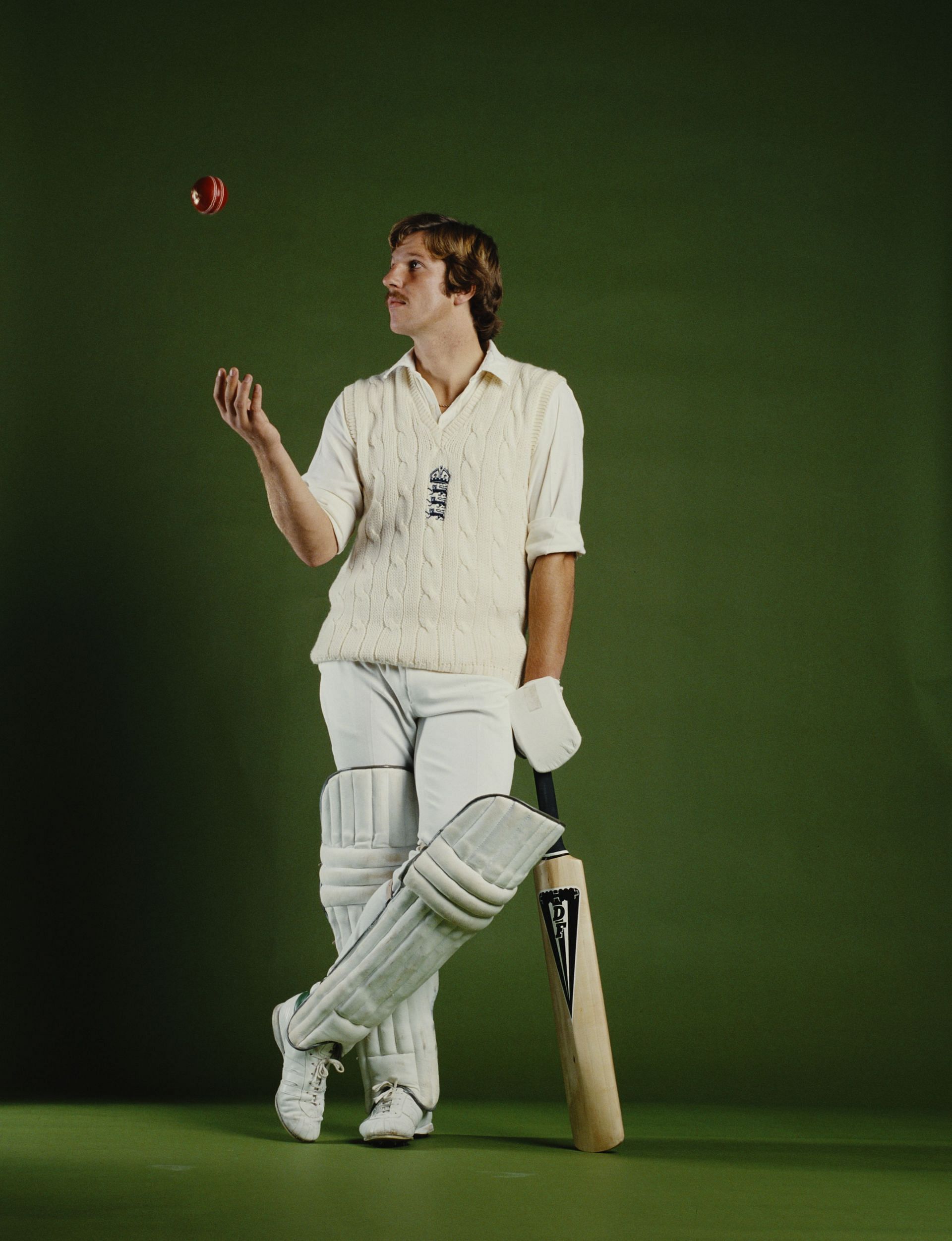 Portrait of Somerset and England cricketer Ian Botham on 1 May 1979 at the Allsport studio in London, United Kingdom. (Photo by Tony Duffy/Getty Images)