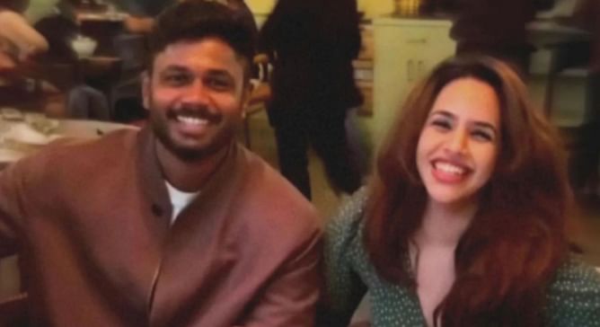 [Picture] "My Happy Girl” - Sanju Samson shares heartwarming photo with his wife Charulatha Remesh