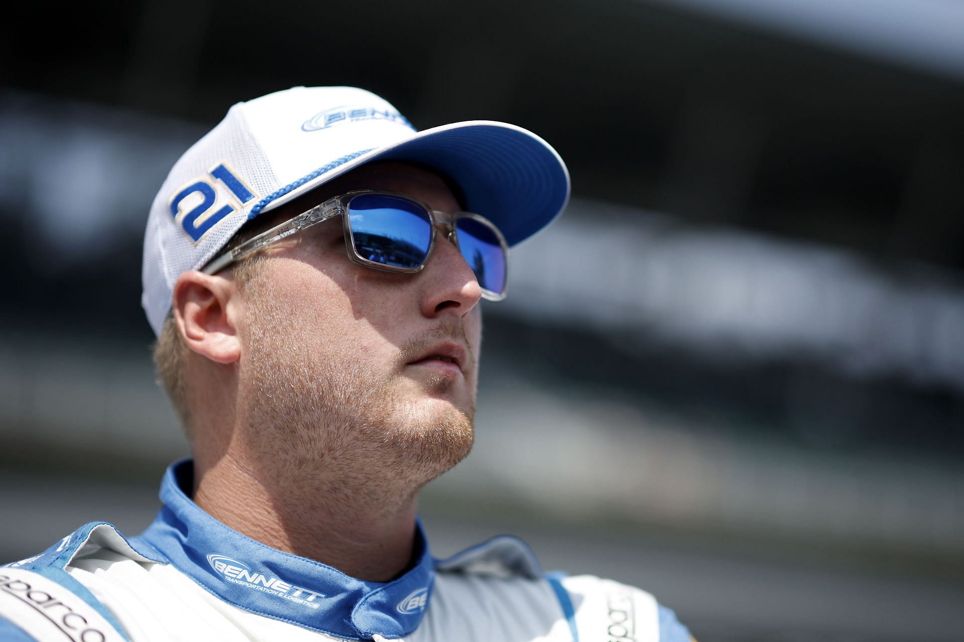 Austin Hill during the Qualifying session of the 2024 NASCAR Xfinity Series Pennzoil 250 weekend (Source: Getty)