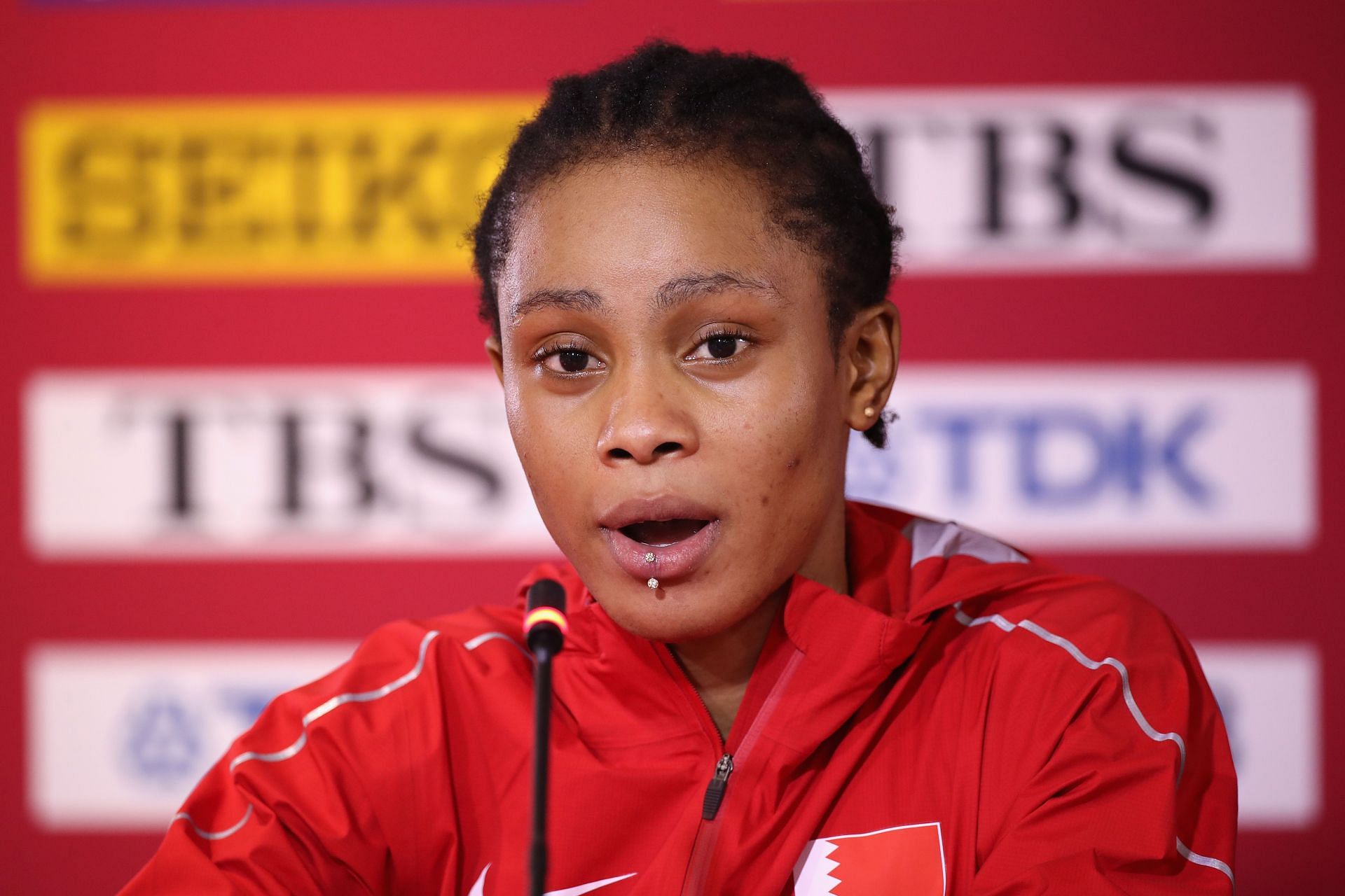 Salwa Eid Naser at the 17th IAAF World Athletics Championships Doha 2019 in Doha, Qatar. (Photo by Getty Images)