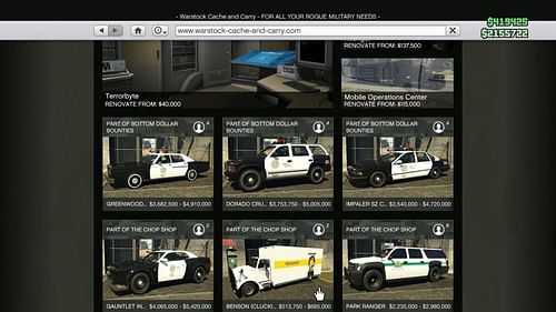 Here are some purchasable cop cars (Image via X/@morsmutual_)