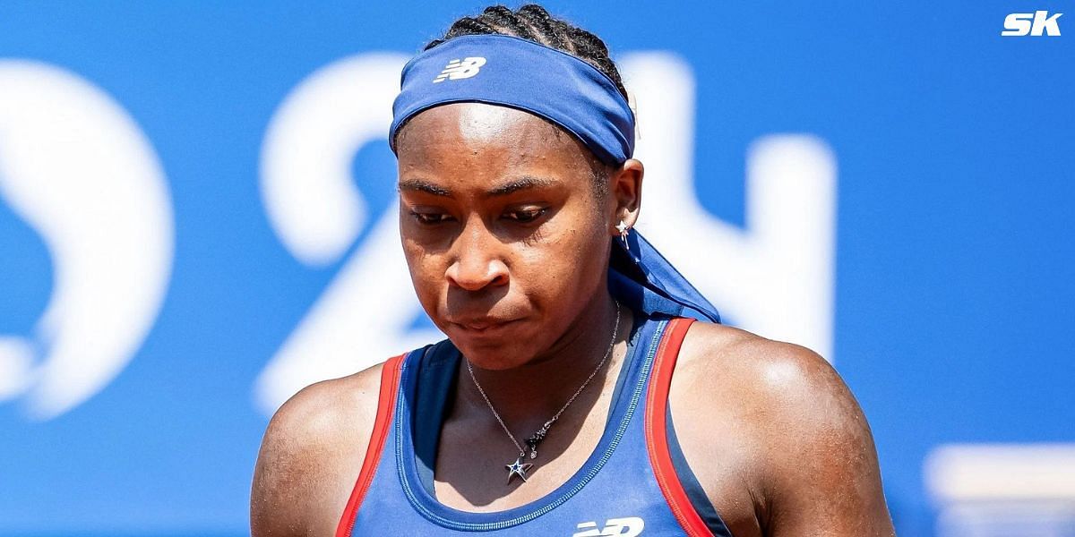 Coco Gauff loses to Donna Vekic. (Image: Getty)