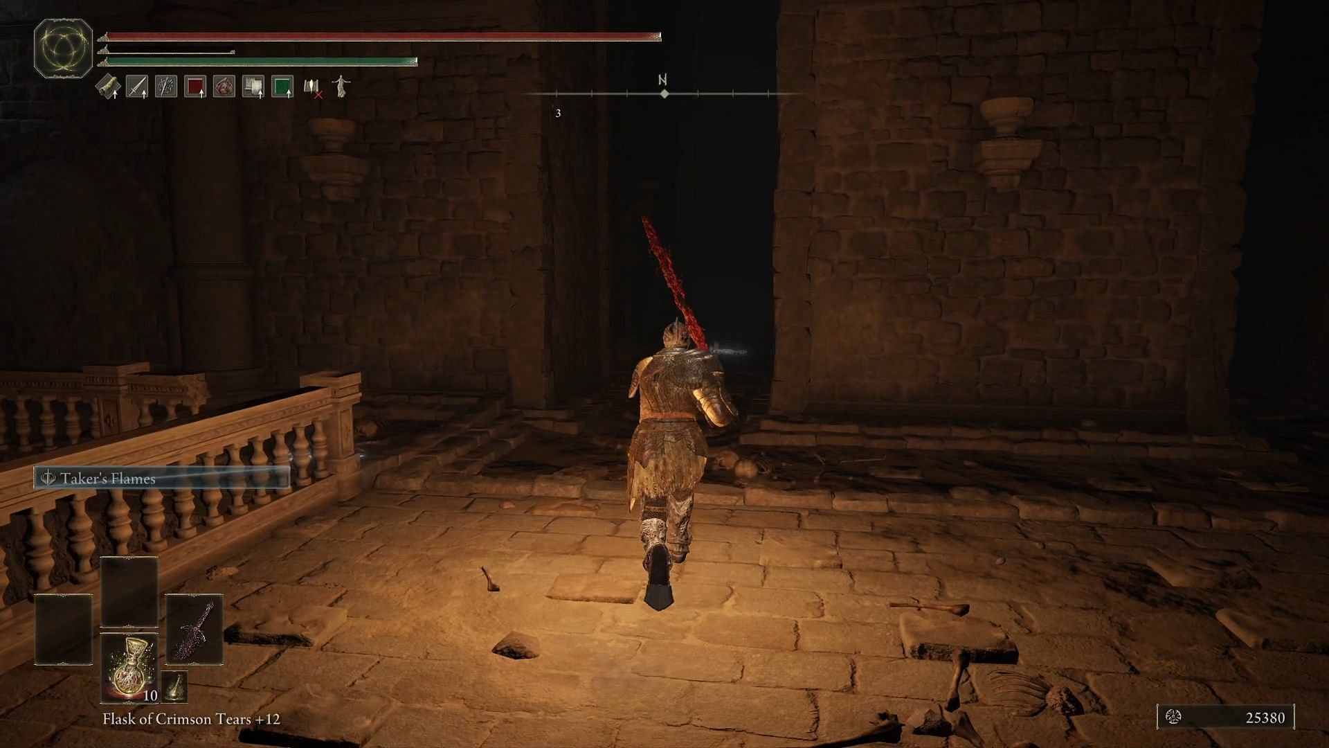 Go inside the narrow passage and use the ladder to climb up (Image via FromSoftware)