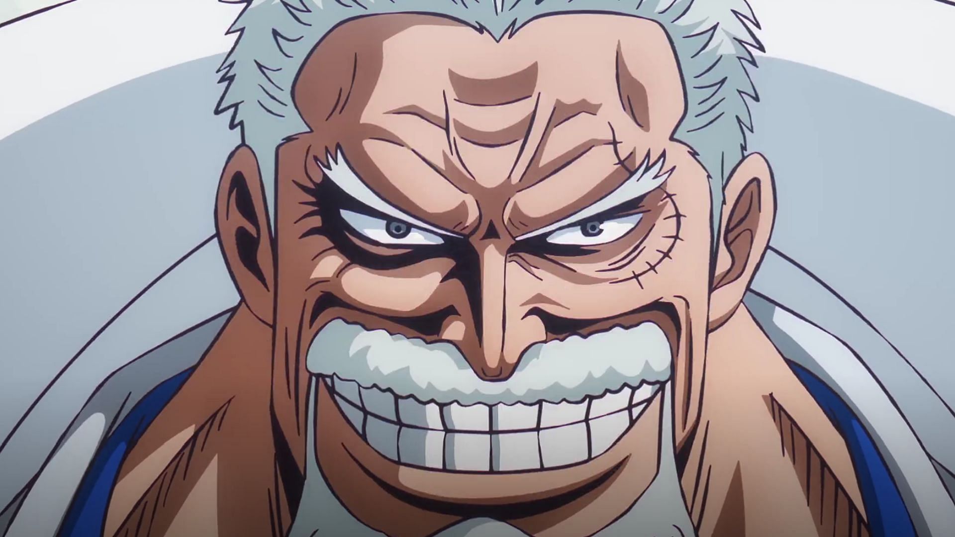 Garp as seen in the One Piece anime (Image via Toei)