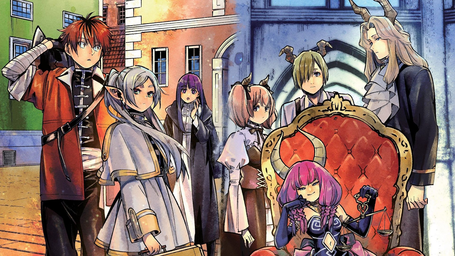 Frieren and others, as seen in the manga (Image via Kanehito Yamada,Tsukasa Abe/Shogakukan)