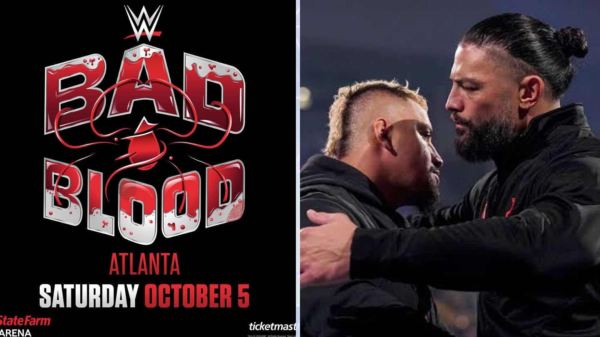 WWE Bad Blood is set to take place on October 5, 2024, at the State Farm Arena in Atlanta, Georgia [Image credits: x.com; wwe.com]