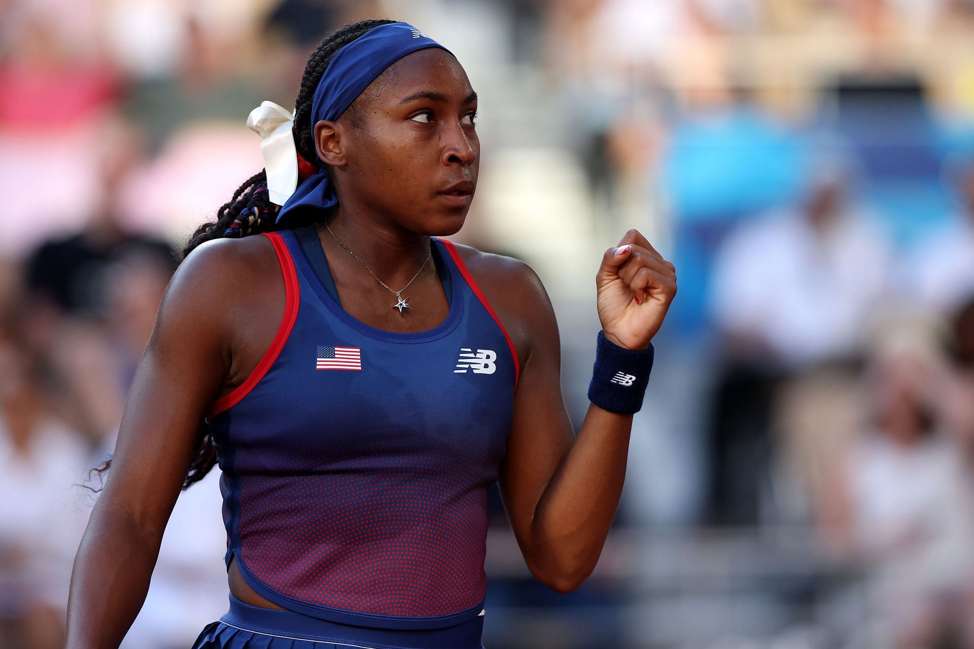 Coco Gauff at the 2024 Paris Olympics | Getty