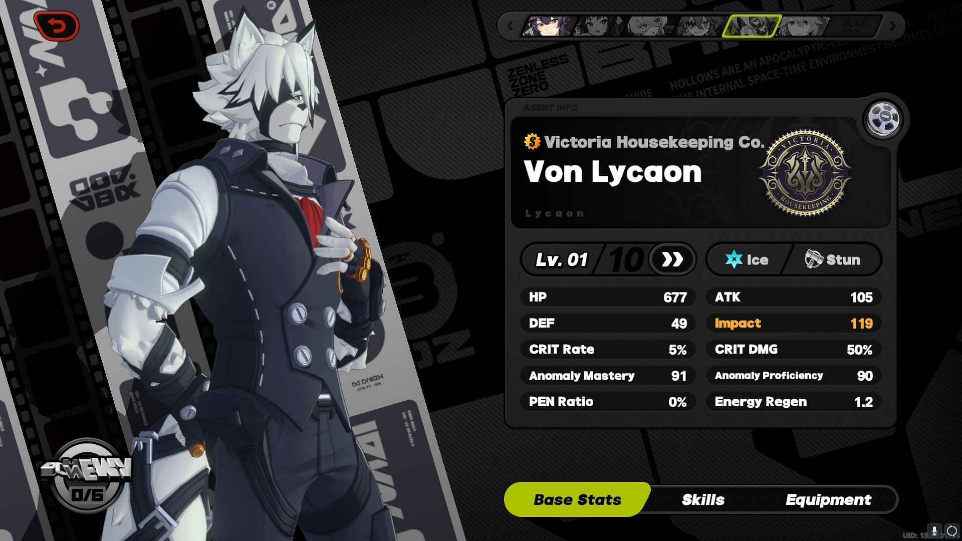 Lycaon is a S-Rank Ice character (Image via HoYoverse)