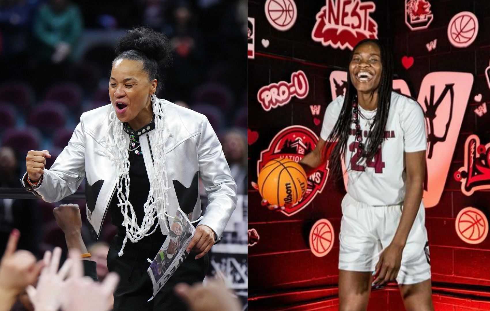 Dawn Staley and Maryam Dauda