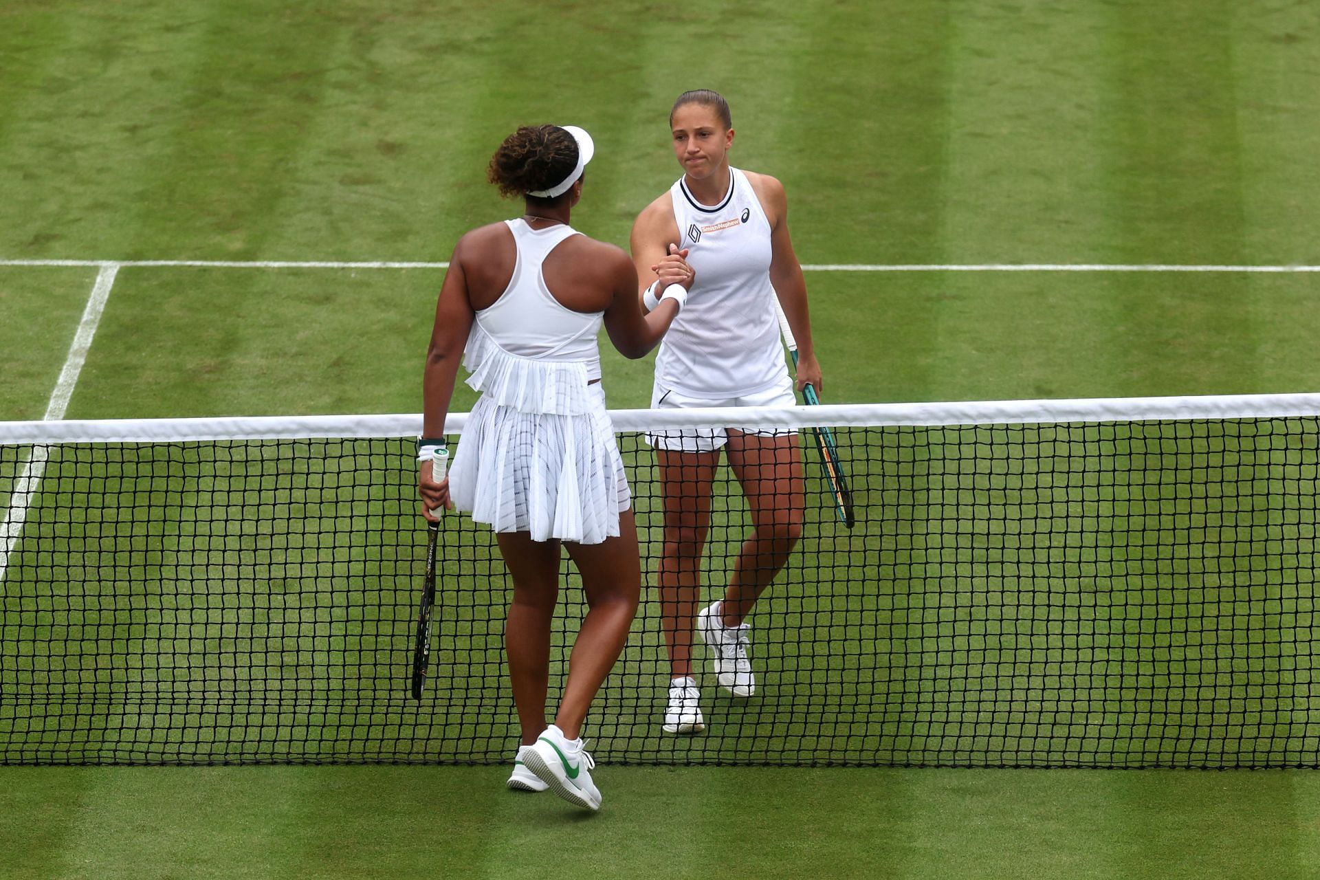 Naomi Osaka after beating Diane Parry at Wimbledon.