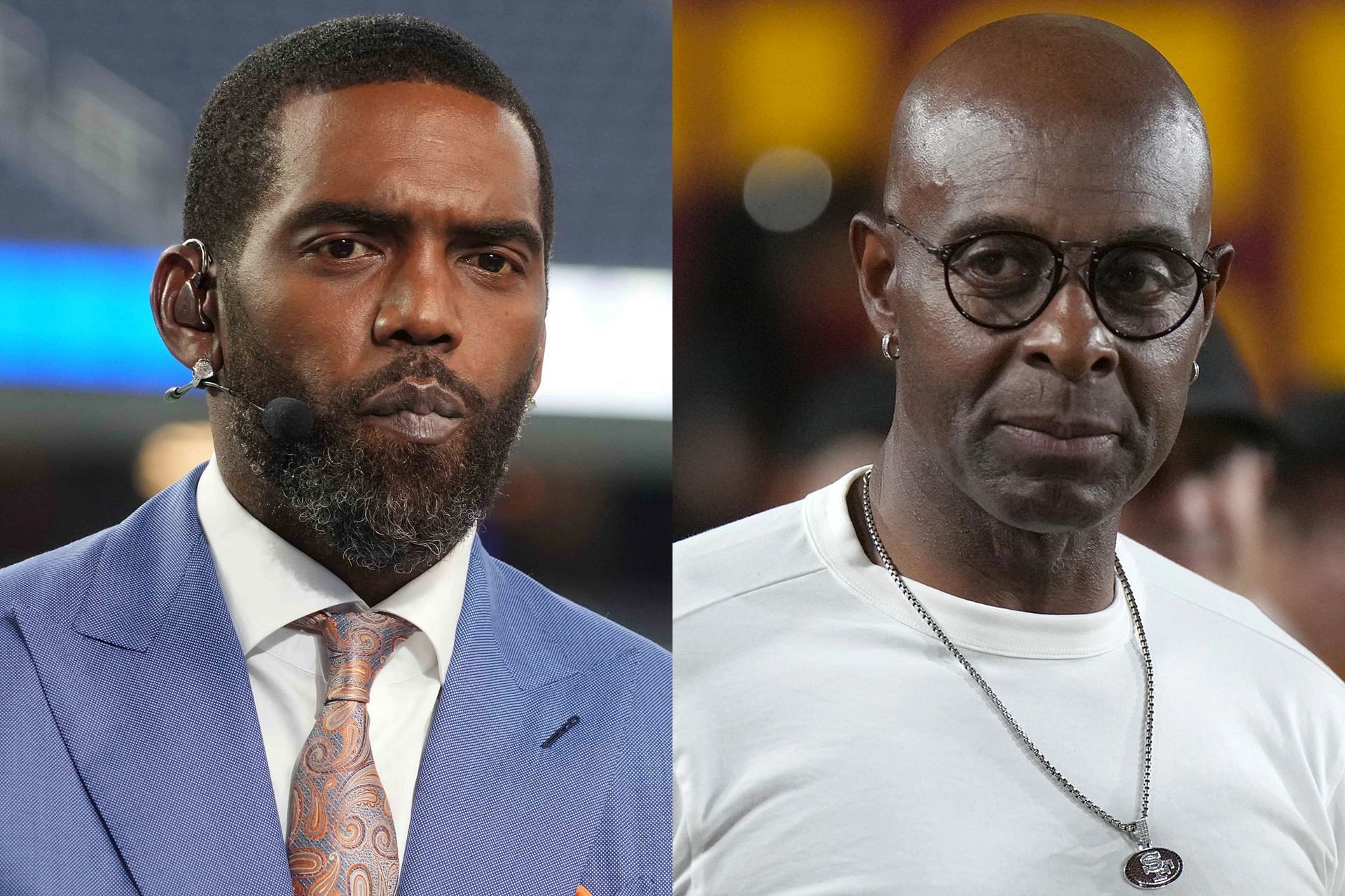 Randy Moss once picked himself as NFL WR GOAT over Jerry Rice (Collage Image Credit: IMAGN)