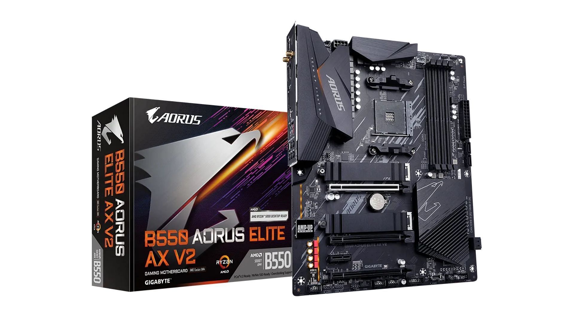 The Gigabyte B550 AORUS ELITE AX V2 is a great mid-range motherboard (Image via Gigabyte)