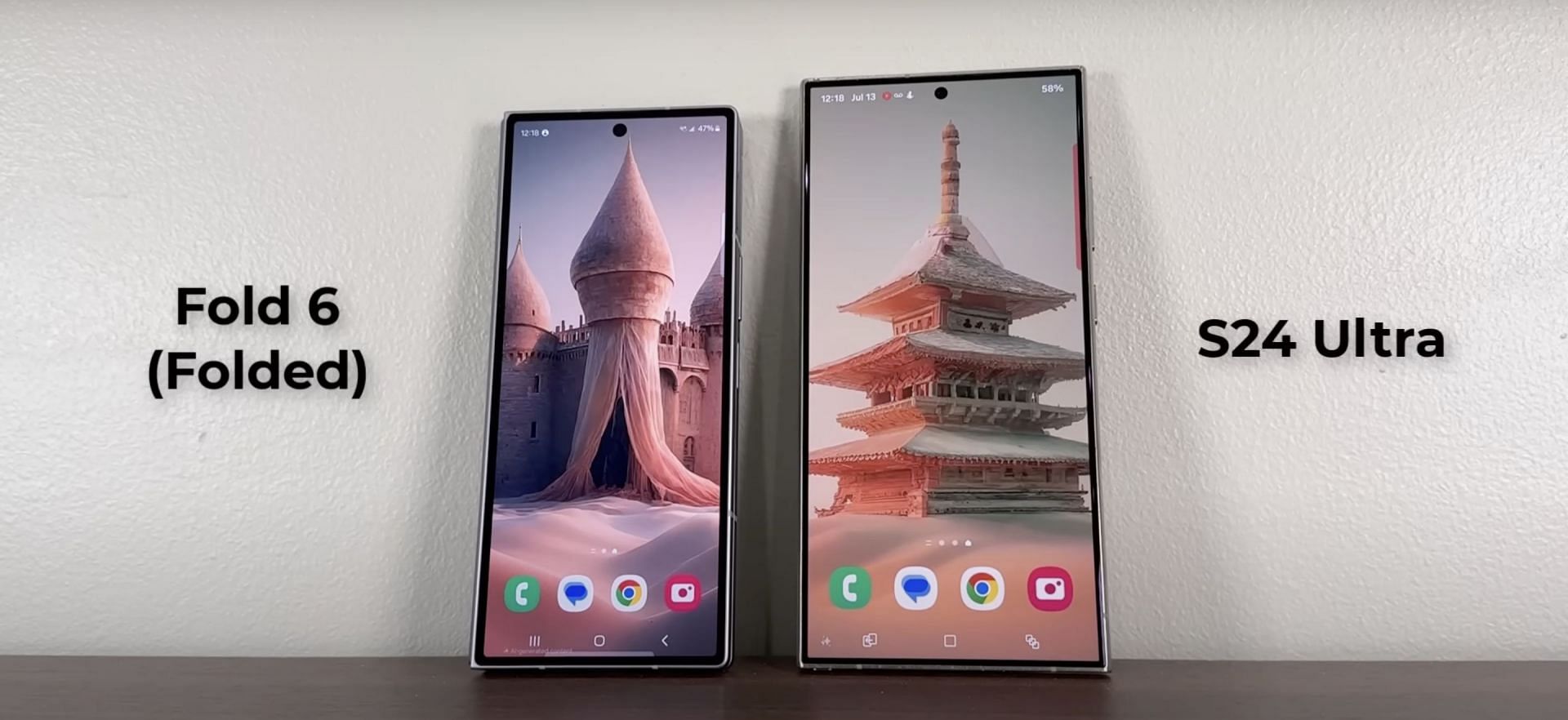 Samsung Galaxy Z Fold6 vs Samsung Galaxy S24 Ultra: Both smartphones are powered by the Qualcomm Snapdragon 8 Gen 3 chipset (Image via sakitech/YouTube)