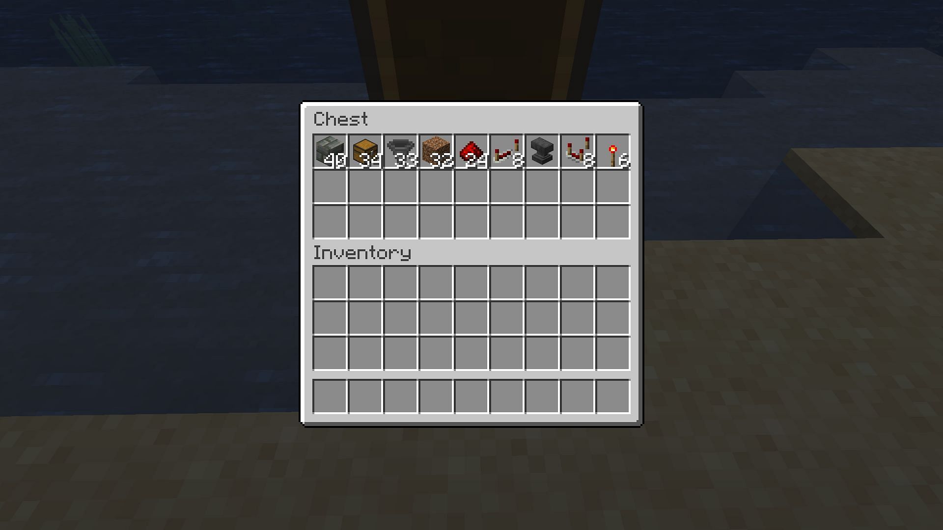 The materials needed to make this simple 1.21 item sorter (Image via Mojang)