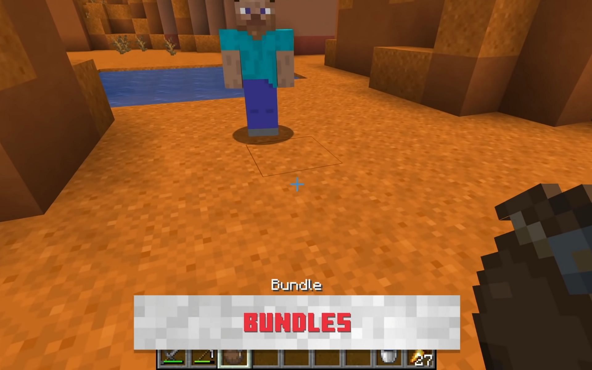 Bundles can store a lot of items and it can be shared between players (Image via Mojang Studios)