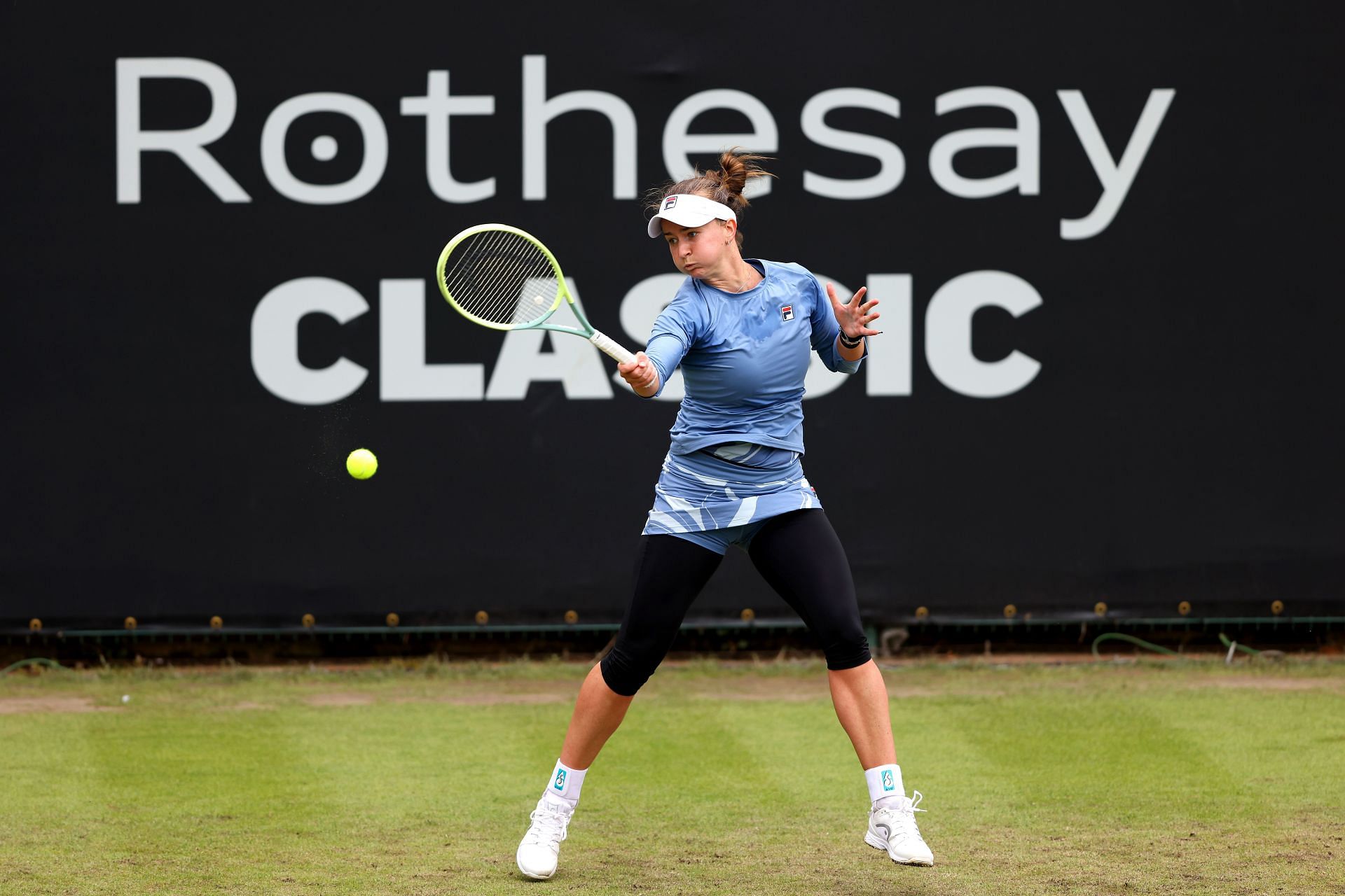 Barbora Krejcikova in action at the Rothesay Classic