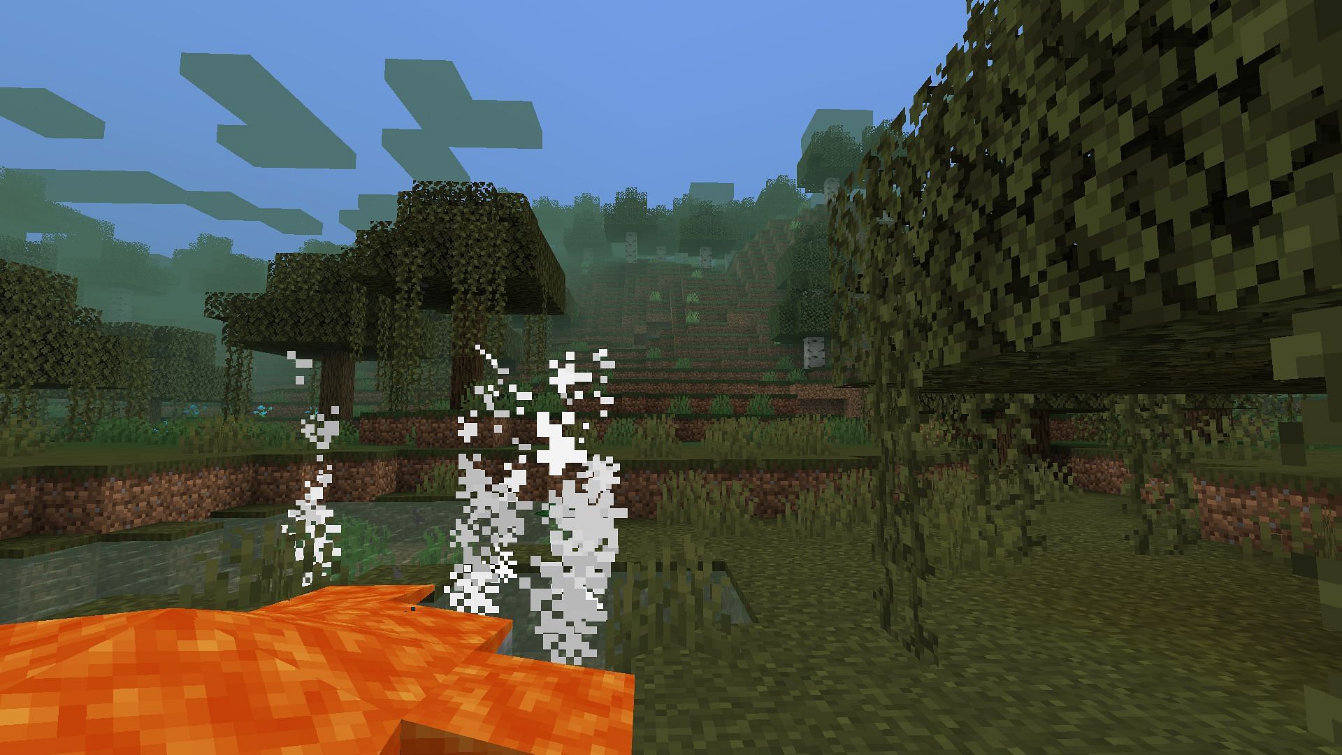 Fog has also been enhanced by Dynamic Surroundings (Image via Mojang Studios)