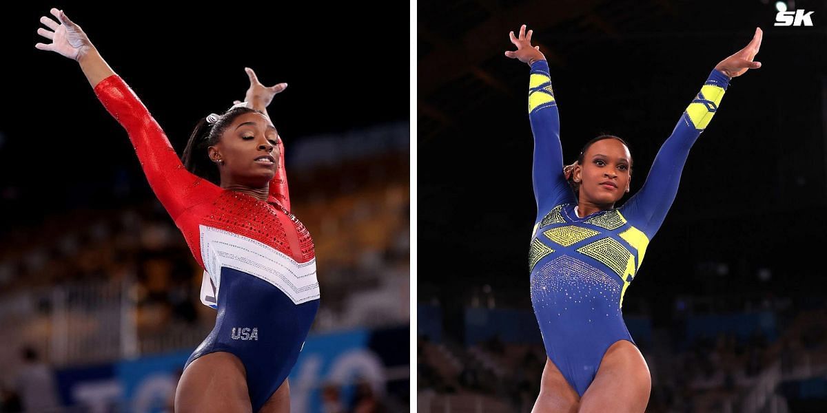 Simone Biles and Rebeca Andrade will be in action at the Paris Olympics 2024. PHOTO: Getty Images