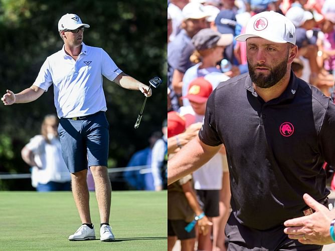 "They were kind of on him" - Andy Ogletree says the rowdy fans at LIV Golf UK made up songs about Jon Rahm