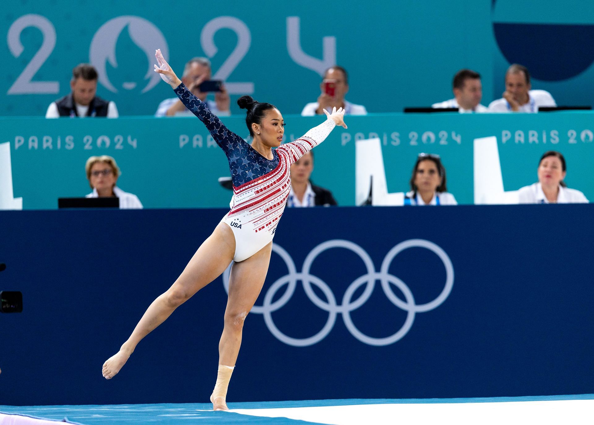 Suni Lee on day four of the Paris Olympics 2024 (Image via: Getty Images)