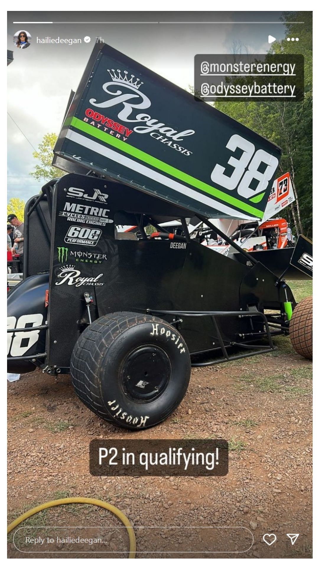 Hailie Deegan at Micro Sprint Racing