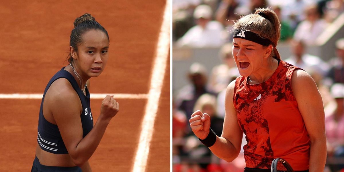 Leylah Fernandez and Karolina Muchova meet for the second time on WTA Tour (Images: GETTY)