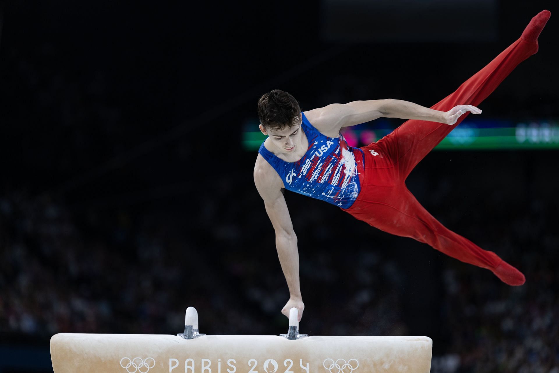 The Olympic Games-Paris 2024 - Stephen Nedoroscik competing on pommel horse (Image via Getty)