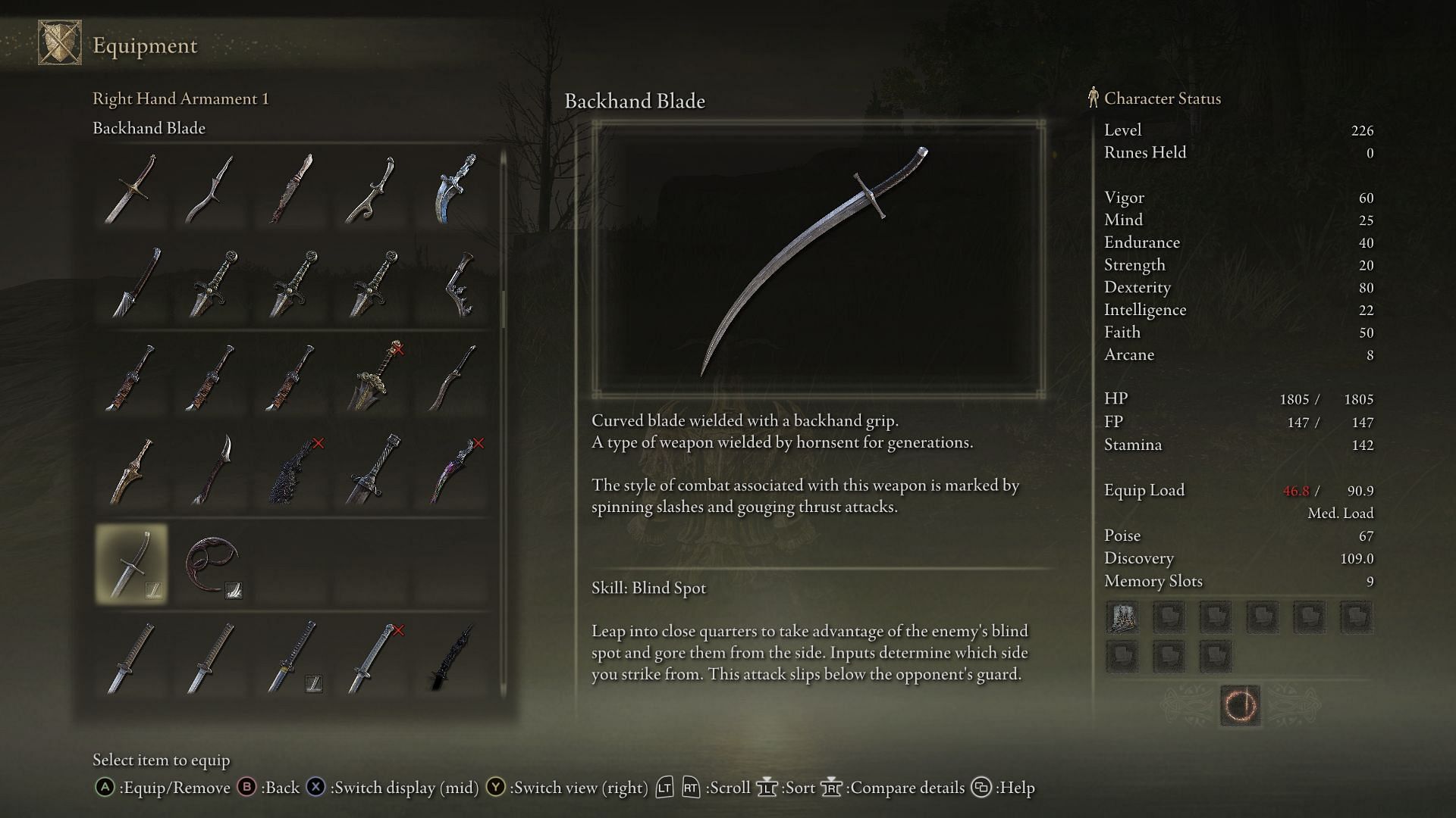 Reverse-hand Swords can make short work of most enemies (Image via FromSoftware)