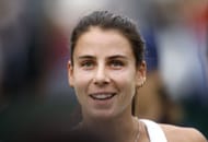 Emma Navarro looks on at Wimbledon. (Getty)