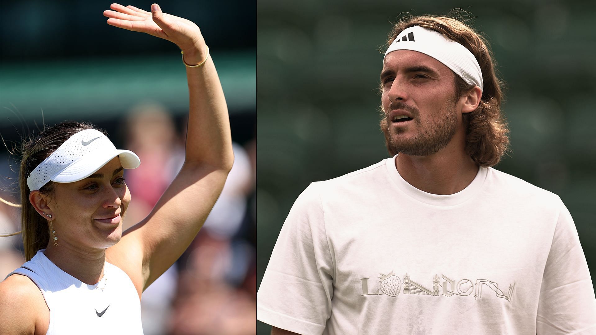 Paula Badosa (L) and Stefanos Tsitsipas (R); ( Source: Getty Image)