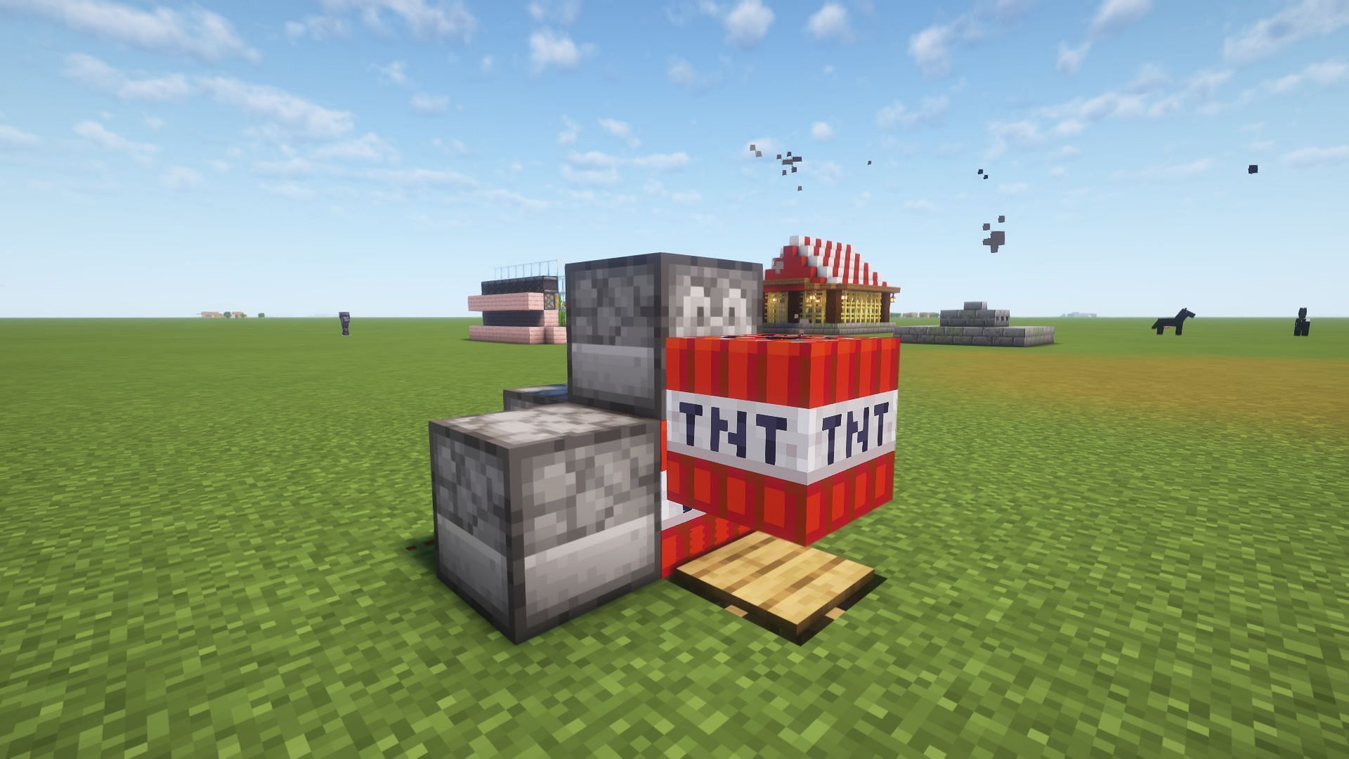 A compact, but powerful, TNT cannon (Image via Mojang)