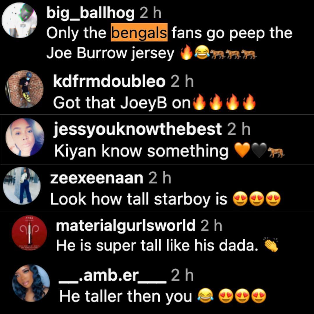 Fan reactions to Kiyan (Credits: Instagram/@lala)