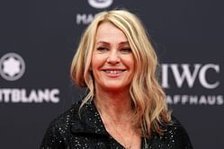 WATCH: Nadia Comaneci stuns in a golden outfit as she arrives on the red carpet while heading to the Louvre at Paris Olympics 2024