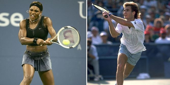 "My modern version of what Andre Agassi did" - Serena Williams revisits her iconic jeans tennis kit and story behind it
