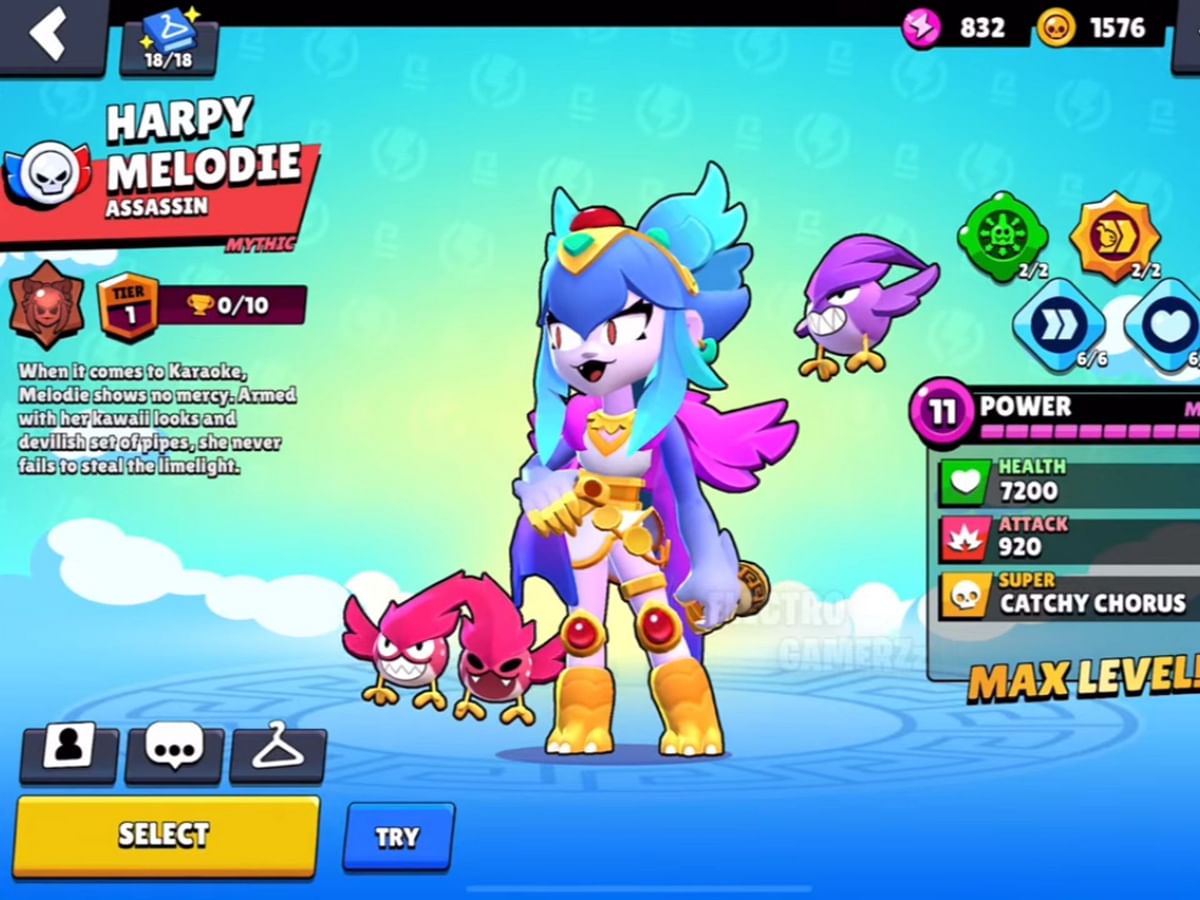 Brawl Stars Harpy Melodie skin How to unlock, design, and more