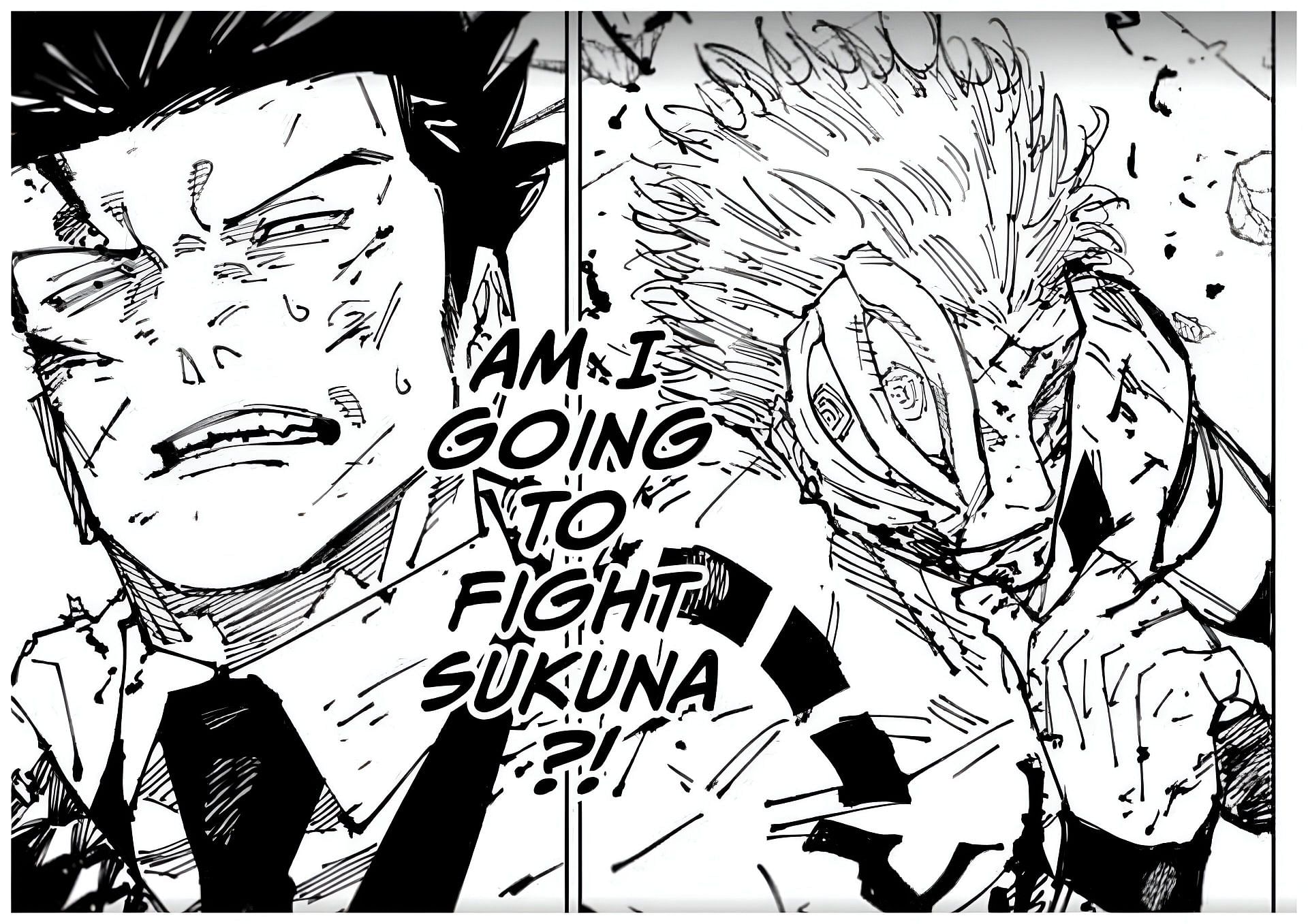 Atsuya scared of facing Sukuna (Image via Shueisha)