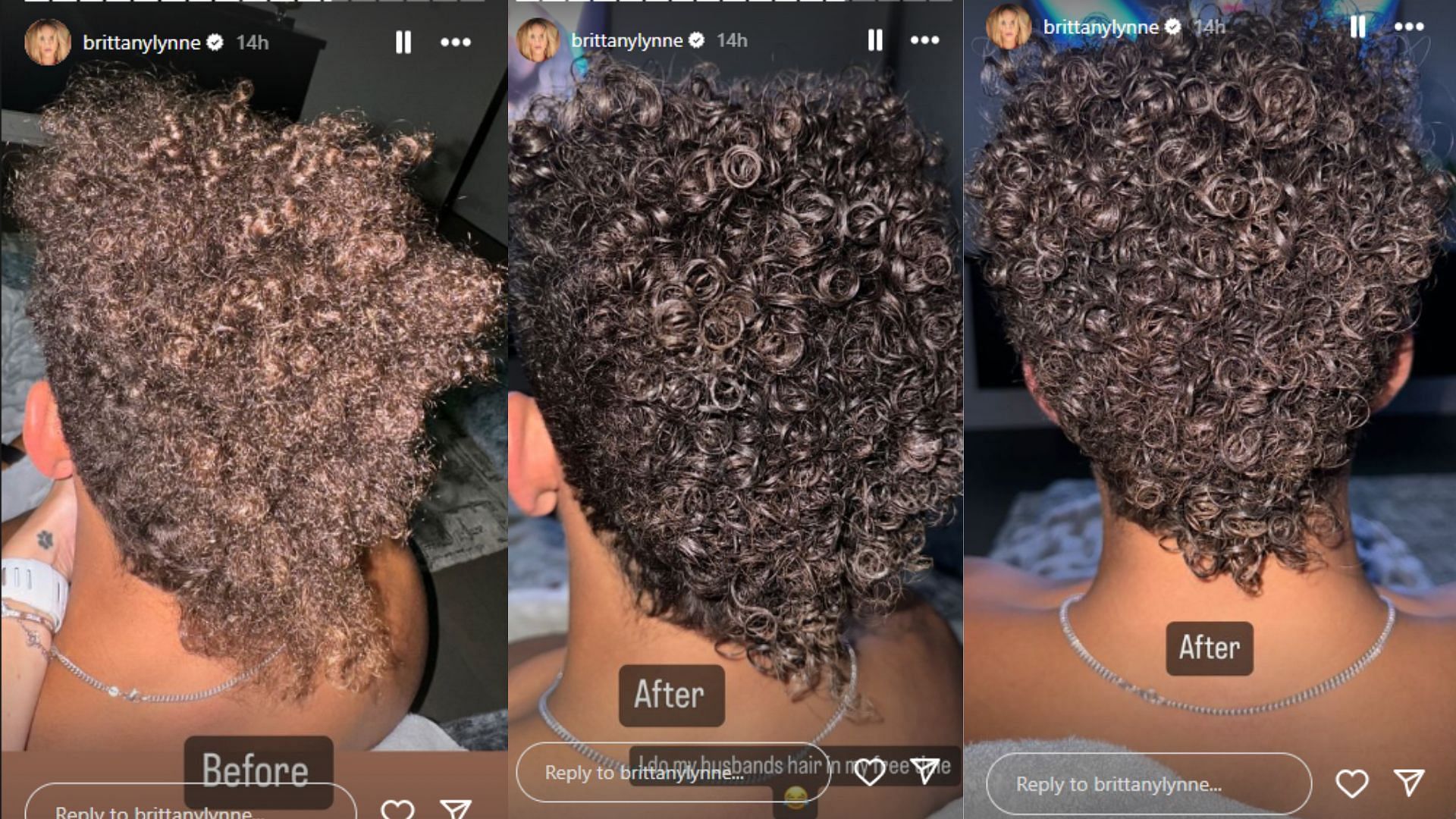 Brittany Mahomes shared her experience, cutting husband Patrick Mahomes&#039; hair. (instagram/brittanylynne)