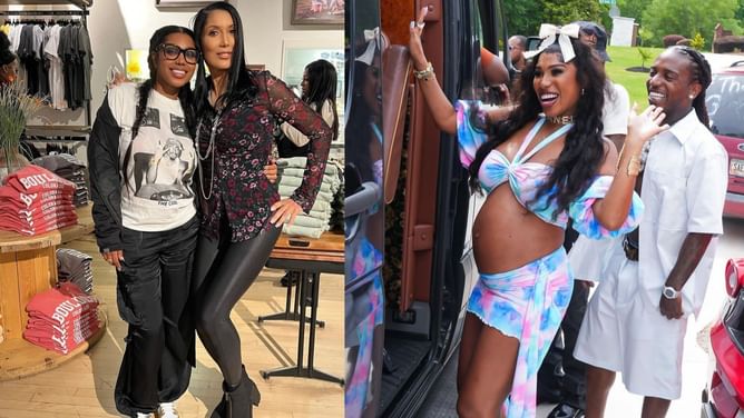 Deion Sanders' ex-wife Carolyne Chambers hypes up Deiondra Sanders BF Jacquees' shimmery outfit: "Yo man looking good"
