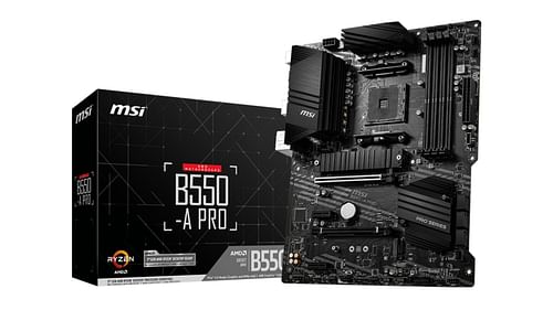 The MSI B550-A PRO is the best motherboard overall for the AMD Ryzen 7 5800X (Image via MSI)