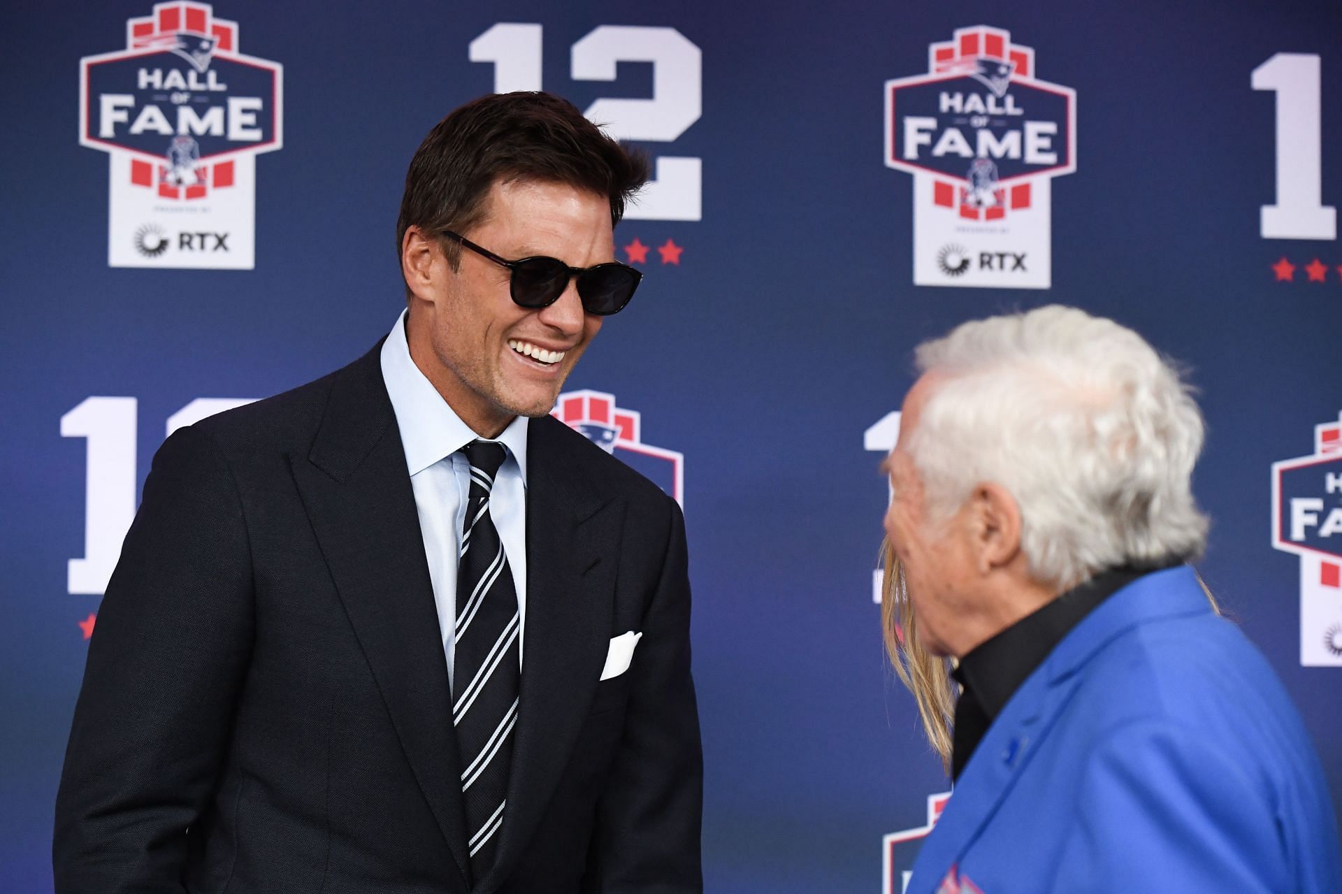 Tom Brady during 2024 Hall of Fame Induction Ceremony for Tom Brady